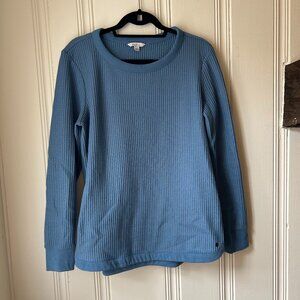 L.L. Bean Waffle Knit Top Size Large